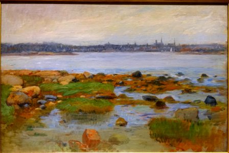 Horizon at Gloucester, by Frank Duveneck, c. 1905, oil on canvas - Cape Ann Museum - Gloucester, MA - DSC01096