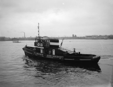 Ingebruikname van de eerste in Nederland in gebruik zijnde sleepboot met propell, Bestanddeelnr 910-0754