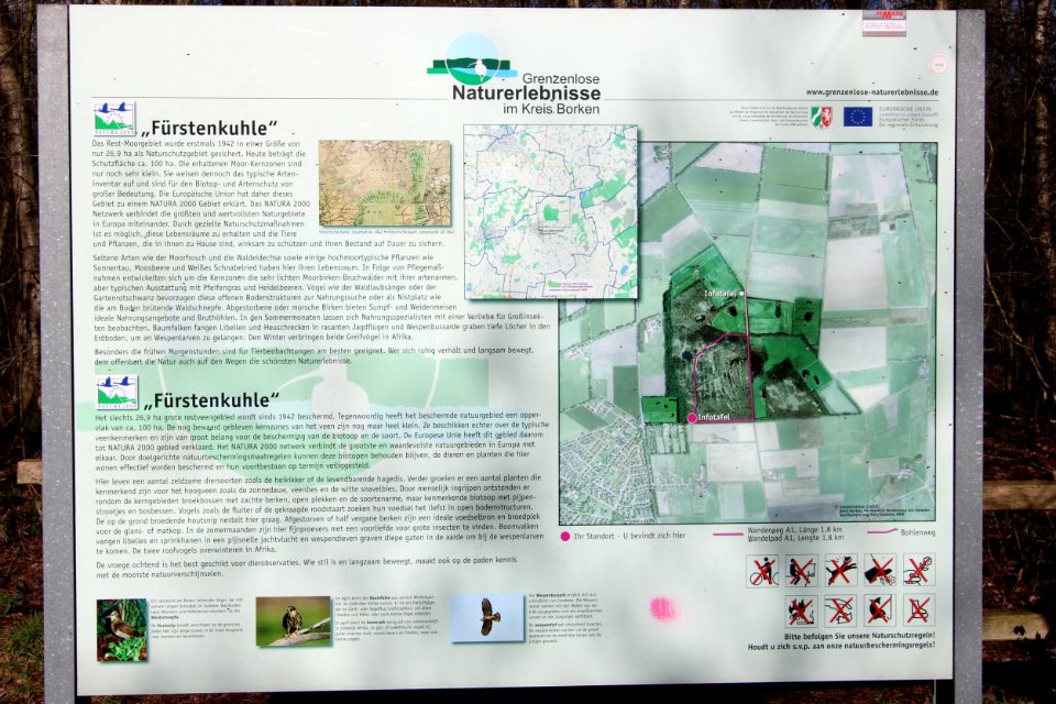 Infotafel NSG Fürstenkuhle
