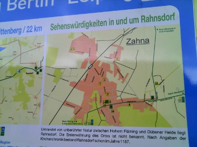 Infotafel RBL -Standort Rahnsdorf bei Zahna- Ende März 2013d