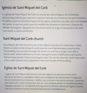 Infotafel Sant Miquel del Corb 002