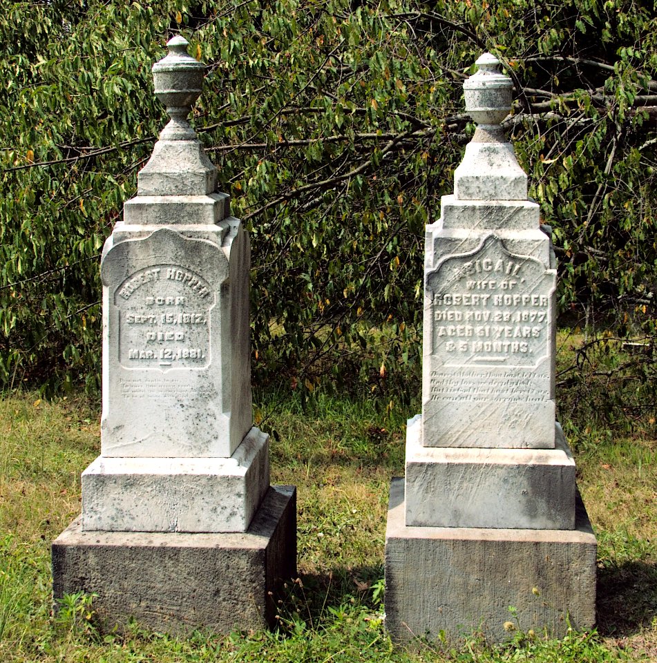Hopper (Robert and Abigail), Bethany Cemetery, 2015-08-30, 01