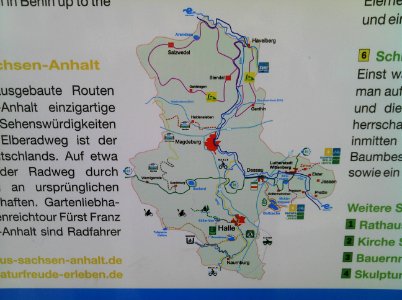 Infotafel RBL -Standort Rahnsdorf bei Zahna- Ende März 2013f