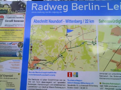 Infotafel RBL -Standort Rahnsdorf bei Zahna- Ende März 2013b