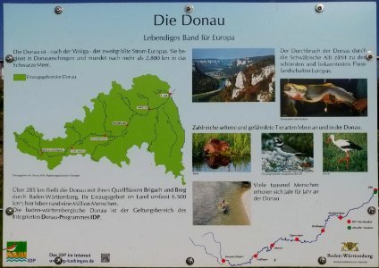 Infotafel Die Donau