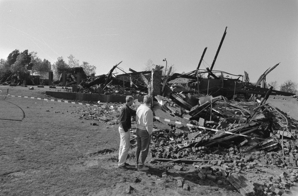 Informatie en expositiecentrum Nieuw Land in Lelystad uitgebrand, Bestanddeelnr 934-0924