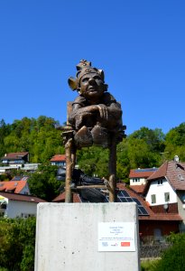 Horb am Neckar, Flößerwasen, Skulptur Herrscher