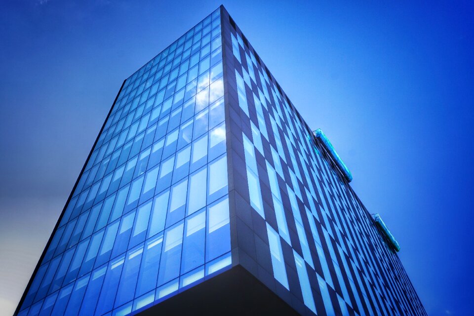 Blue modern urban