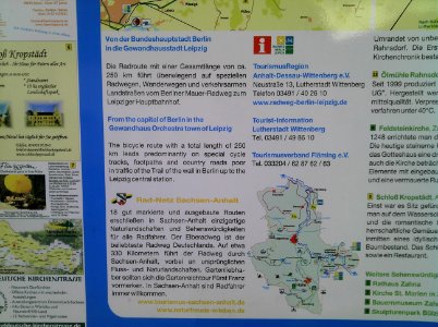 Infotafel RBL -Standort Rahnsdorf bei Zahna- Ende März 2013c