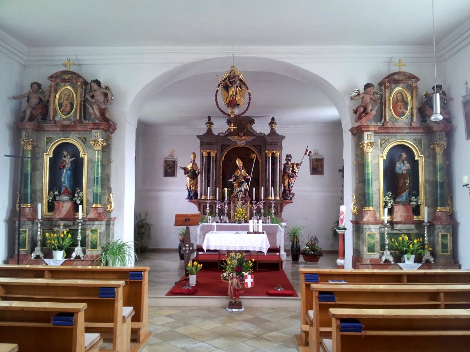 Innenraum Katholische Filialkirche St. Valentin (Gerlhausen)
