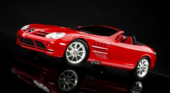 Supercar speed red