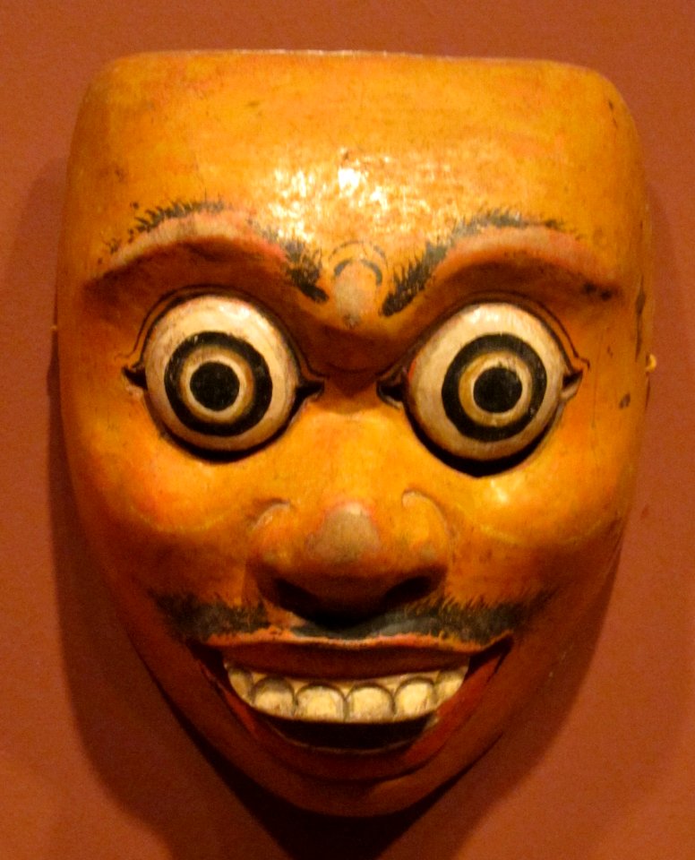 Indonesian mask in the Honolulu Museum of Art, V