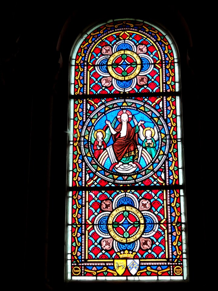 Ingrandes-sur-Vienne (Vienne) église, vitrail Résurrection du Christ