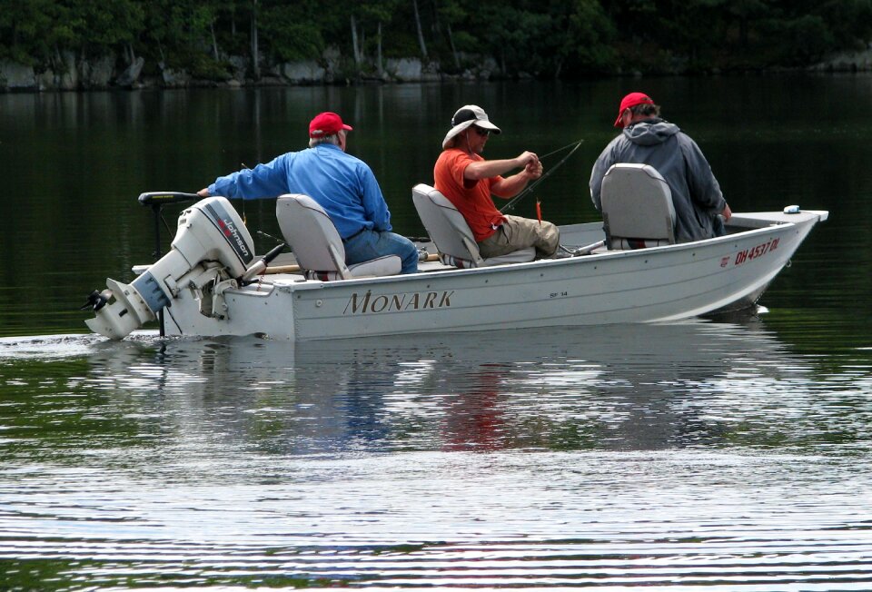 Camping bass northern pike