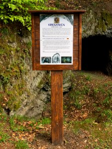Information Board In Front of the Kresanica Adit in the Area of Vyšný Medzev, SK