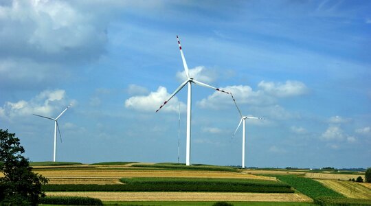 Windmill farm generator turbine
