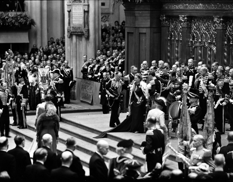 Inhuldiging koningin Juliana.Plechtigheid in de Nieuwe Kerk te Amsterdam (volgnr, Bestanddeelnr 900-0206