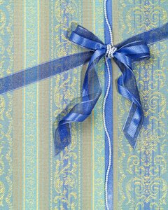 Blue band model decoration