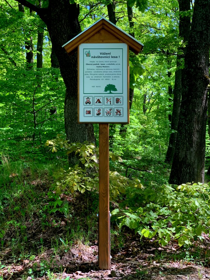 Information Board in the Area of Vyšný Medzev, SK