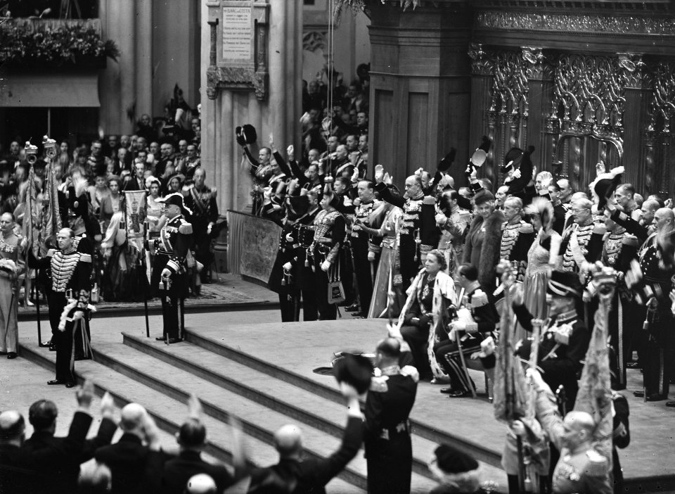 Inhuldiging koningin Juliana.Plechtigheid in de Nieuwe Kerk te Amsterdam (volgnr, Bestanddeelnr 900-0178