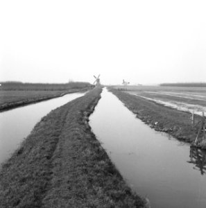 Inpoldering en bemaling, ruilverkavelingen, watermolens, 'het land van heusden e, Bestanddeelnr 159-1024