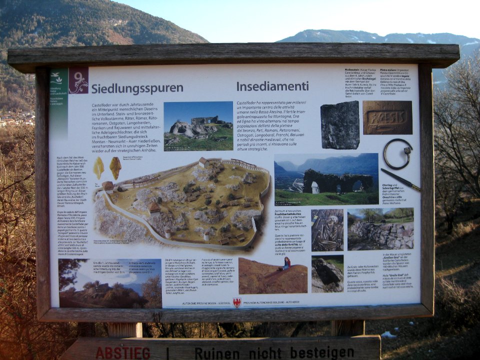 Informationstafel Castelfeder