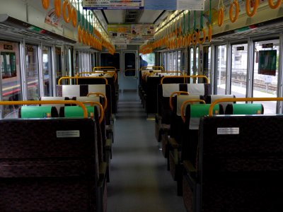 Inside JR West 221 refurbished 01 photo