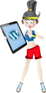 Female character sport transparent background
