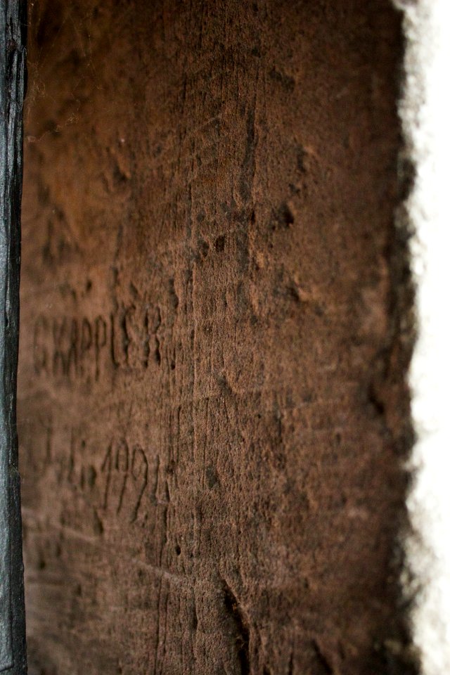 Innschrift Dachstuhl Frauenkirche Görlitz 3
