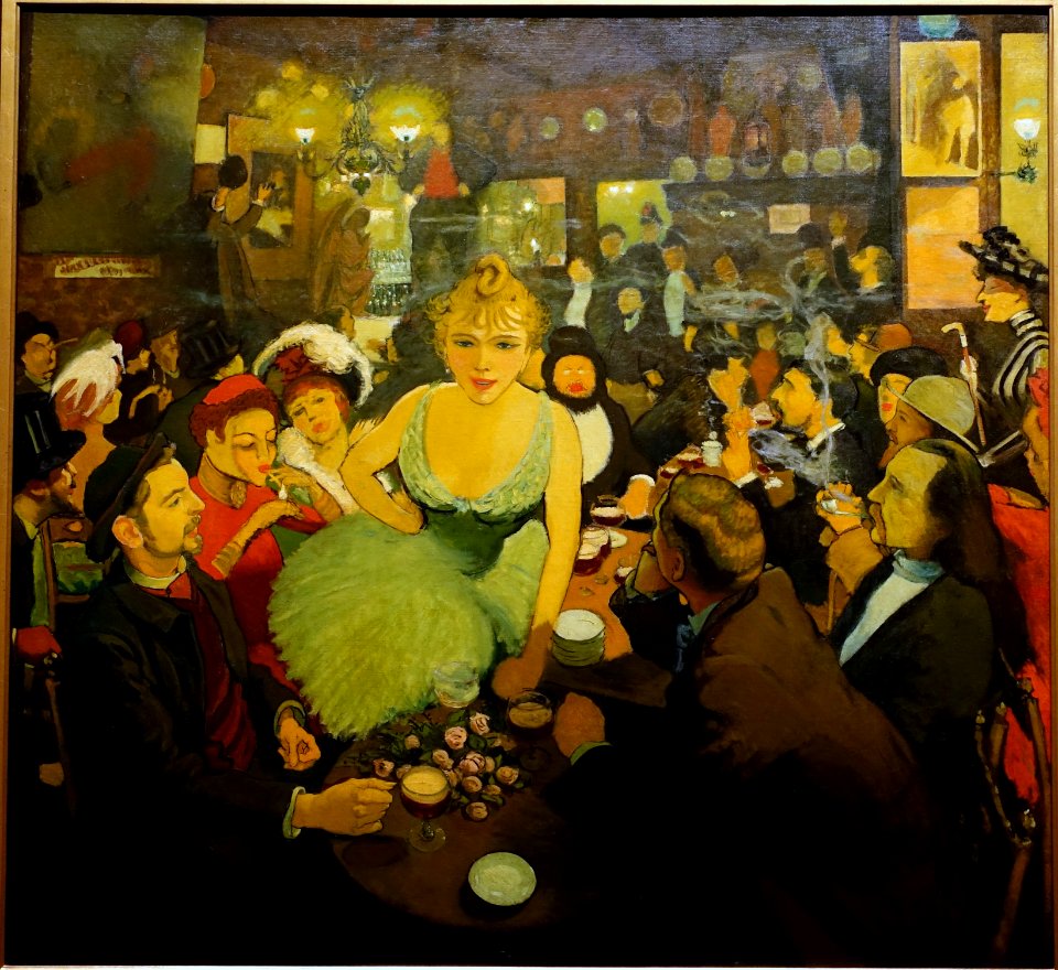 Inside Bruant's Mirliton, by Louis Anquetin, 1886-1887, oil on canvas - Montreal Museum of Fine Arts - Montreal, Canada - DSC08840