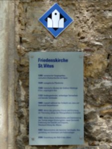 Infotafel an der Kirche von Auerstedt 2