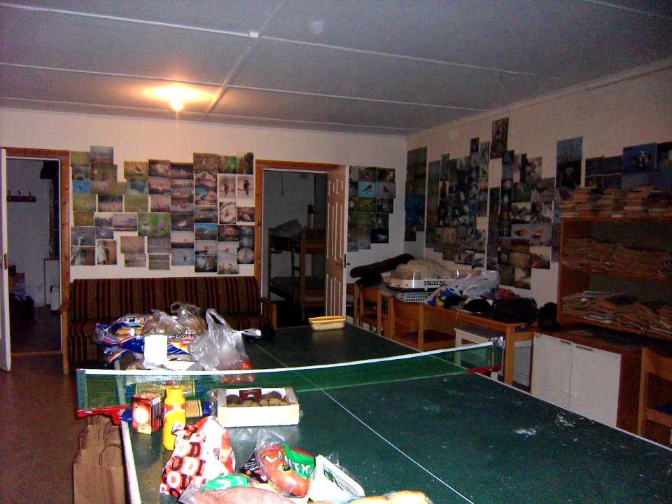 Inside of Landsort Bird Observatory, April 2009