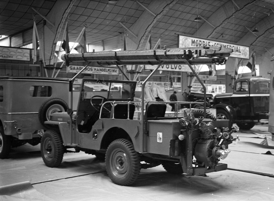 Inrichten RAI. Brandweerjeep, Bestanddeelnr 902-7139