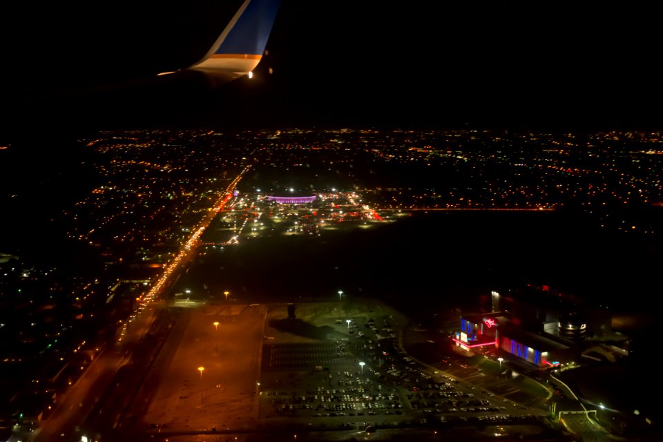 Inglewood Forum at night