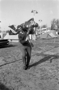 Inrichten Tentoonstelling Goed Kamp in de Houtrusthal in Den Haag, Bestanddeelnr 912-3116