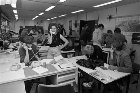 Inschrijvingsbureau van de Universiteit van Amsterdam in de Jodenbreestraat beze, Bestanddeelnr 931-6393
