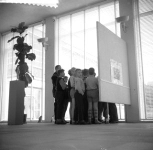 Inrichten tentoonstelling 5000 jaar kunst uit Egypte, Bestanddeelnr 911-6729