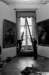 Inrichting van de schilderijententoonstelling van Goya in het Mauritshuis in D…, Bestanddeelnr 923-6413