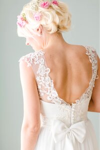 Romantic woman wedding dress photo