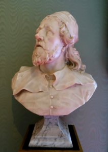 Inigo Jones by John Michael Rysbrack, marble - West Sketch Gallery, Chatsworth House - Derbyshire, England - DSC03288