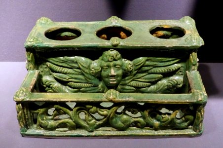 Inkstand, Switzerland, 1500s, ceramic - Museum of Anthropology, University of British Columbia - DSC09053