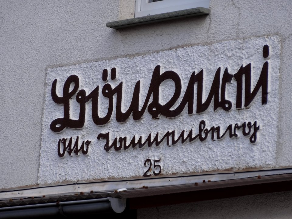 Inschrift Haus Altenbeichlingen