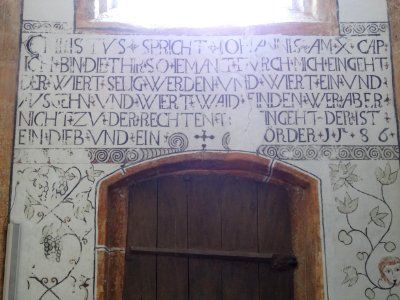 Inschrift Kath. Pfarrkirche hl. Ruprecht