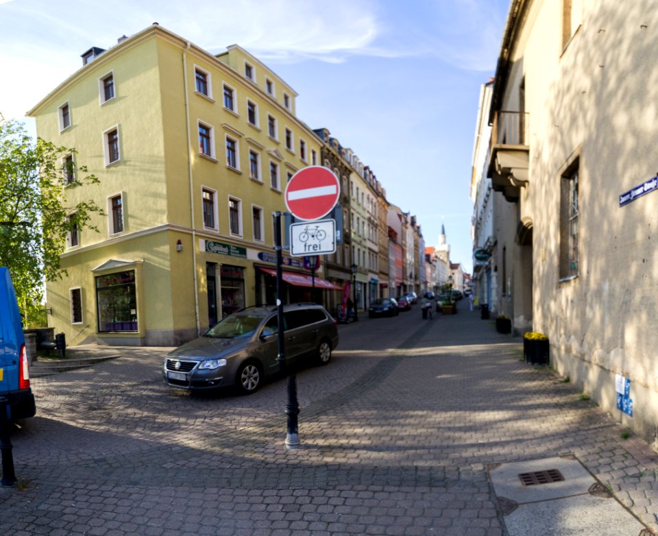 Innere Zittauer Straße, Löbau (Panorama)