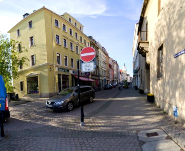 Innere Zittauer Straße, Löbau (Panorama)