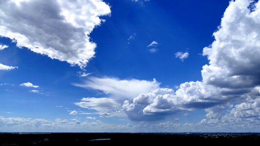 Blue landscape city