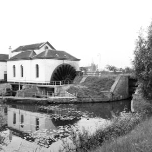 Inpoldering en bemaling, gemalen, scheprad, polderdistrict lek en linge, 'de hor, Bestanddeelnr 159-1028