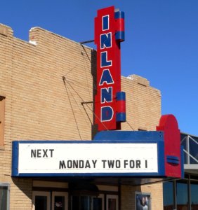 Inland Theater (Martin, SD) marquee 1