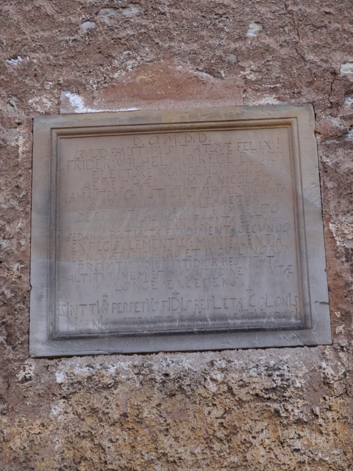Inscription church Niedergebra
