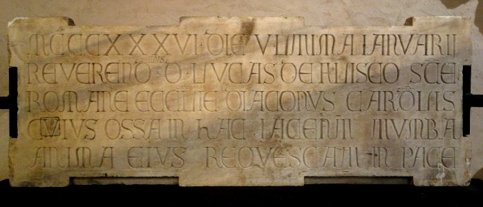 Inscription, 1336 AD - Museo Diocesano (Genoa)- DSC01311